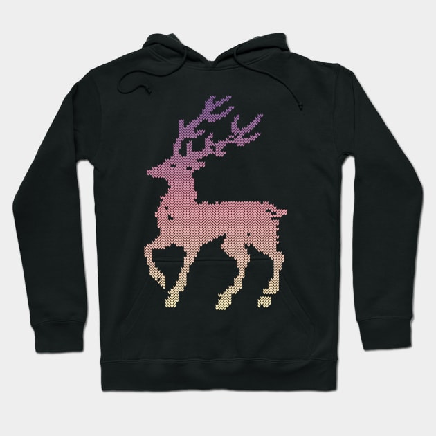 december deer ugly sweater Hoodie by crackdesign